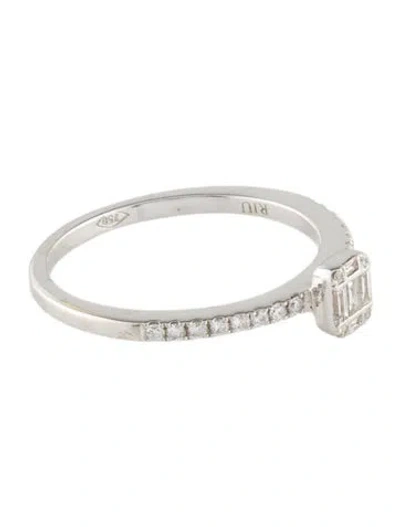 Pre-owned Ring 18k Diamond Cocktail  In Multi
