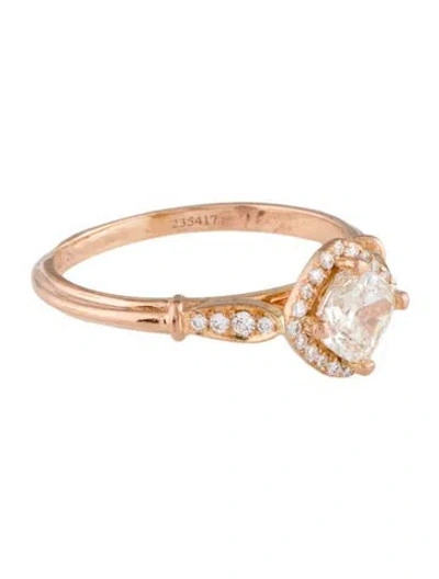 Pre-owned Ring 18k Diamond Cocktail  In Multi