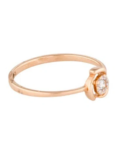 Pre-owned Ring 18k Diamond Cocktail  In Multi