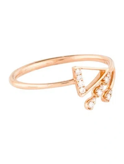 Pre-owned Ring 18k Diamond Cocktail  In Multi