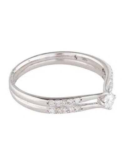 Pre-owned Ring 18k Diamond Cocktail  In Multi