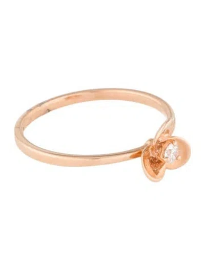 Pre-owned Ring 18k Diamond Cocktail  In Multi