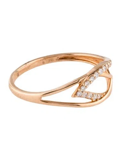 Pre-owned Ring 18k Diamond Cocktail  In Multi