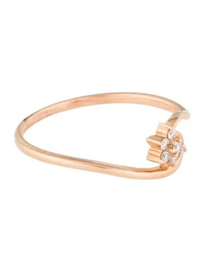 Pre-owned Ring 18k Diamond Cocktail  In Multi