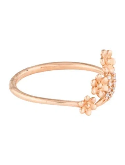 Pre-owned Ring 18k Diamond Cocktail  In Multi
