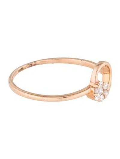 Pre-owned Ring 18k Diamond Cocktail  In Multi