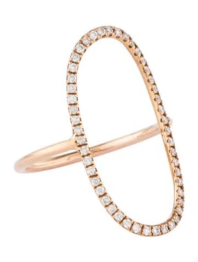 Pre-owned Ring 18k Diamond Cocktail  In Multi