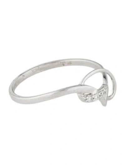 Pre-owned Ring 18k Diamond Cocktail  In Multi