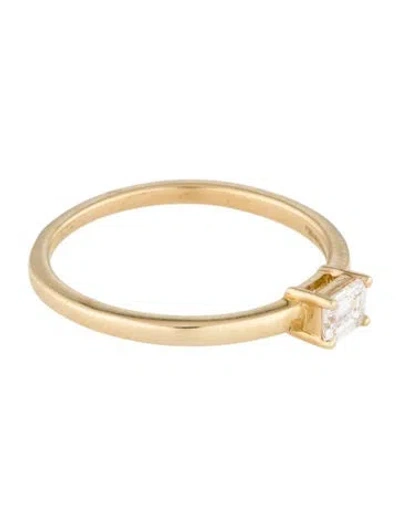 Pre-owned Ring 18k Diamond Cocktail  In Multi