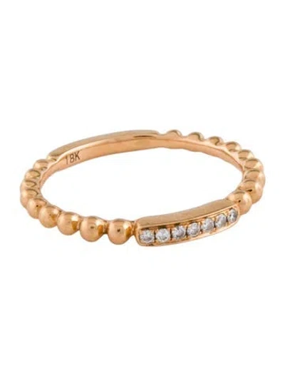 Pre-owned Ring 18k Diamond Dot Band In Multi