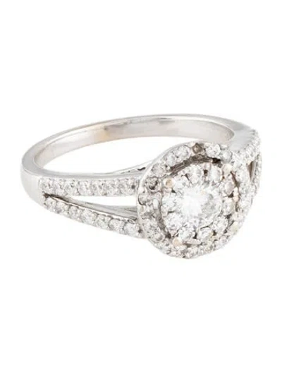 Pre-owned Ring 18k Diamond Engagement  In Multicolor