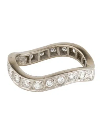 Pre-owned Ring 18k Diamond Eternity Band In Multi