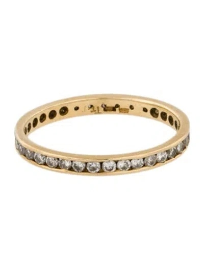 Pre-owned Ring 18k Diamond Eternity Band In Multi