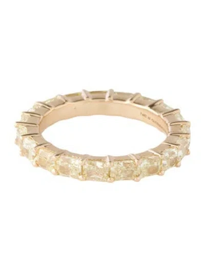 Pre-owned Ring 18k Diamond Eternity Band In Multicolor