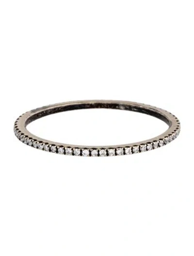 Pre-owned Ring 18k Diamond Eternity Band In Multicolor