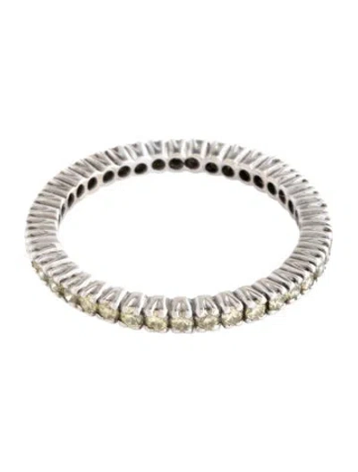 Pre-owned Ring 18k Diamond Eternity Band  In Multi