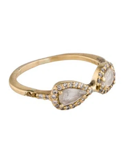 Pre-owned Ring 18k Diamond Infinity Cocktail  In Multi