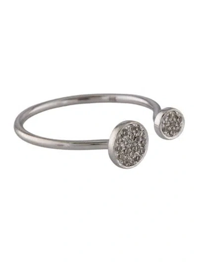 Pre-owned Ring 18k Diamond Open  In Multi