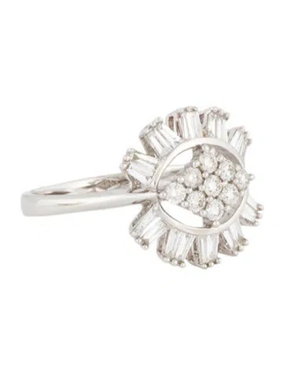 Pre-owned Ring 18k Diamond  In Multi