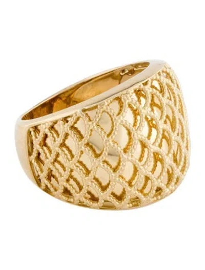 Pre-owned Ring 18k Fancy Band In Multi