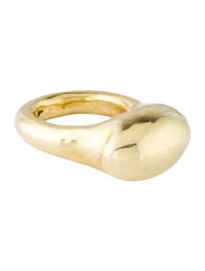 Pre-owned Ring 18k Freeform Cocktail  In Multicolor