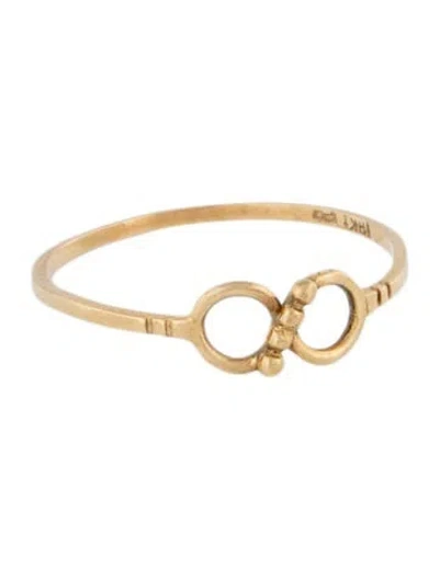 Pre-owned Ring 18k Interlocking  In Multicolor