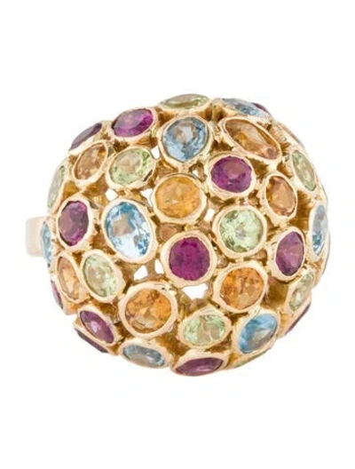 Pre-owned Ring 18k Multistone Dome