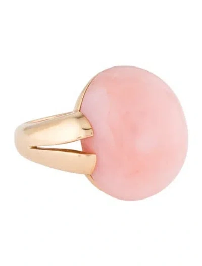 Pre-owned Ring 18k Opal Dome Cocktail  In Multi
