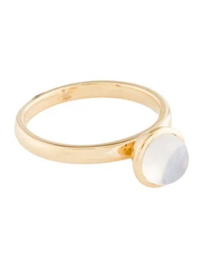 Pre-owned Ring 18k Quartz  In Multi