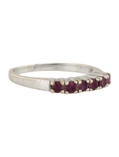 Pre-owned Ring 18k Ruby Band In Multi
