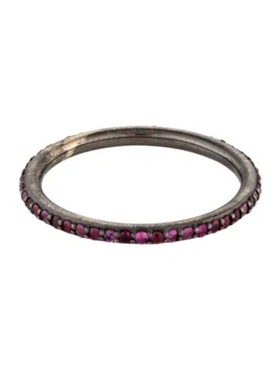 Pre-owned Ring 18k Ruby Band  In Multicolor