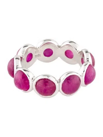 Pre-owned Ring 18k Ruby Eternity Band In Multi