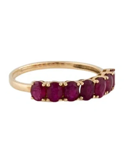 Pre-owned Ring 18k Ruby  In Multi