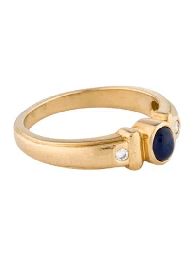 Pre-owned Ring 18k Sapphire & Diamond  In Multi