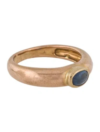 Pre-owned Ring 18k Sapphire Band In Multi