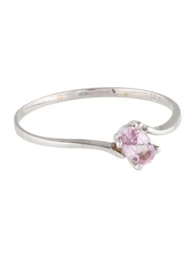 Pre-owned Ring 18k Sapphire Cocktail  In Multicolor