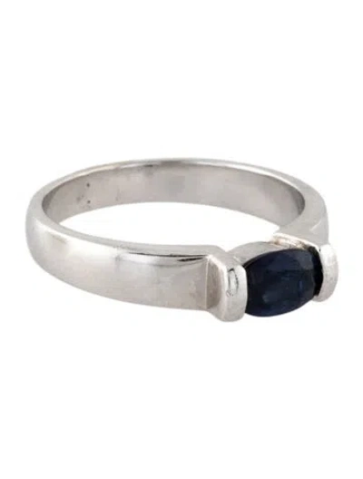 Pre-owned Ring 18k Sapphire  In Multicolor