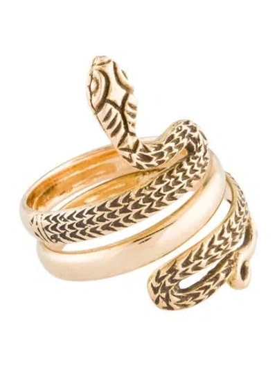 Pre-owned Ring 18k Snake  In Multi