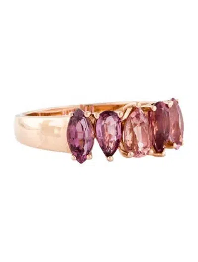 Pre-owned Ring 18k Spinel Cocktail  In Multi