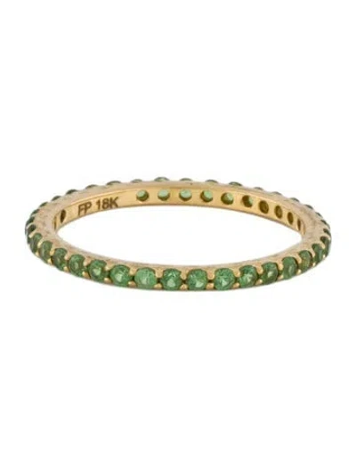 Pre-owned Ring 18k Tsavorite Band  In Multi