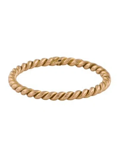 Pre-owned Ring 18k Twist Band In Multi