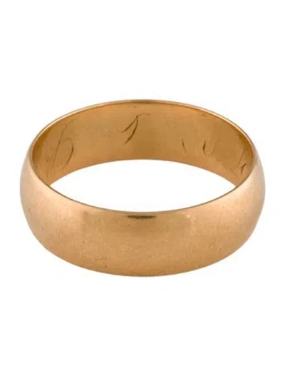 Pre-owned Ring 18k Wedding Band In Multi