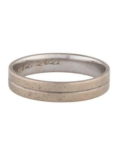 Pre-owned Ring 18k Wedding Band In Multicolor