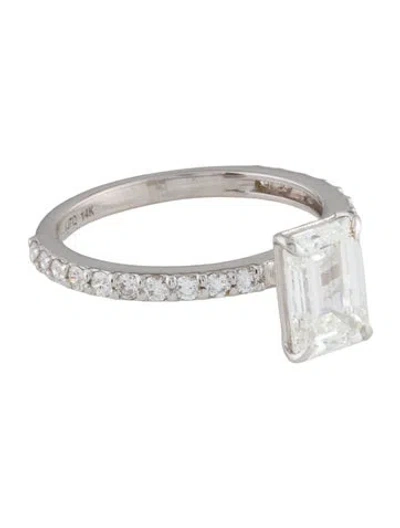Pre-owned Ring 1.90ct Lab-grown Diamond Engagement  In Multi