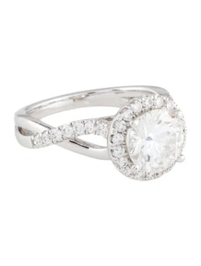 Pre-owned Ring 1.90ct Lab-grown Diamond Engagement  In Multi