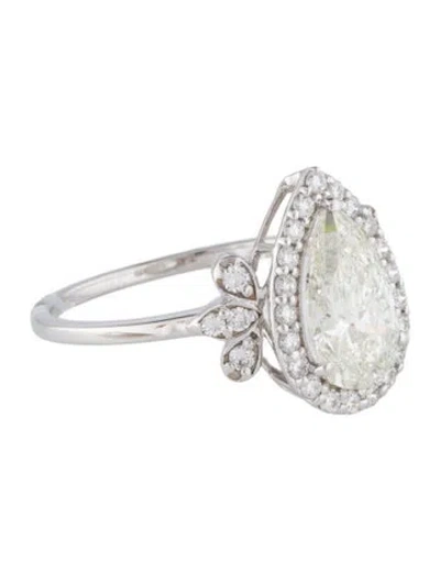 Pre-owned Ring 1.91ctw Lab-grown Diamond Engagement  In Multi
