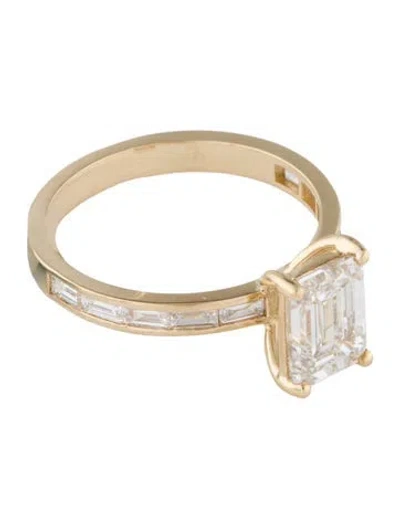 Pre-owned Ring 1.93ctw Lab-grown Diamond Engagement  In Multi