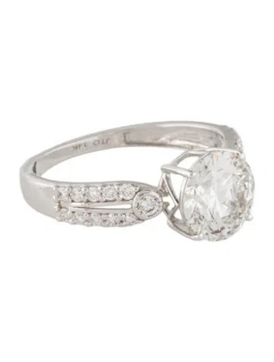 Pre-owned Ring 2.00ct Lab-grown Diamond Engagement  In Multi