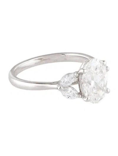 Pre-owned Ring 2.00ct Lab-grown Diamond Engagement  In Multi
