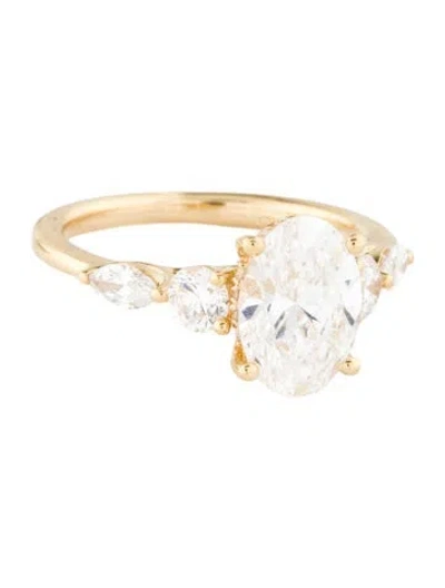 Pre-owned Ring 2.00ct Lab-grown Diamond Engagement  In Multi